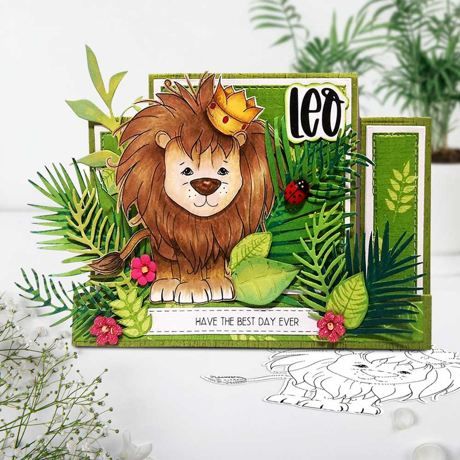 Leo Capricorn digital stamp - (COLOUR) printable clipart  for cardmaking, craft, scrapbooking & stickers