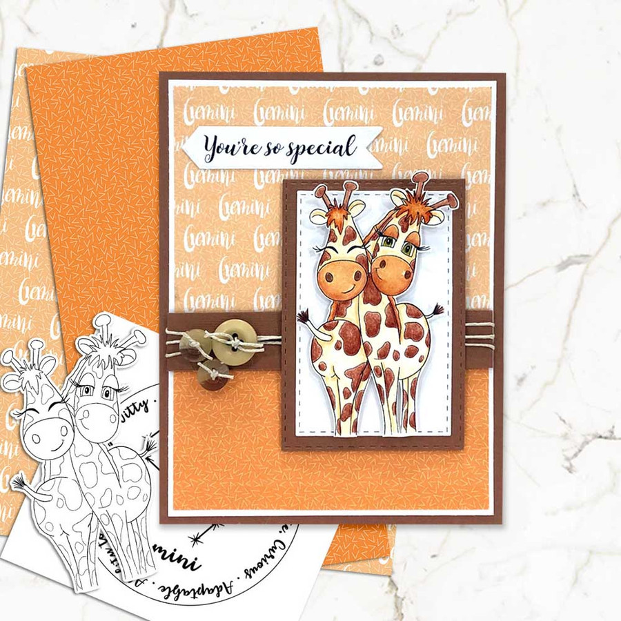 Gemini digital stamp - printable clipart  for cardmaking, craft, scrapbooking & stickers