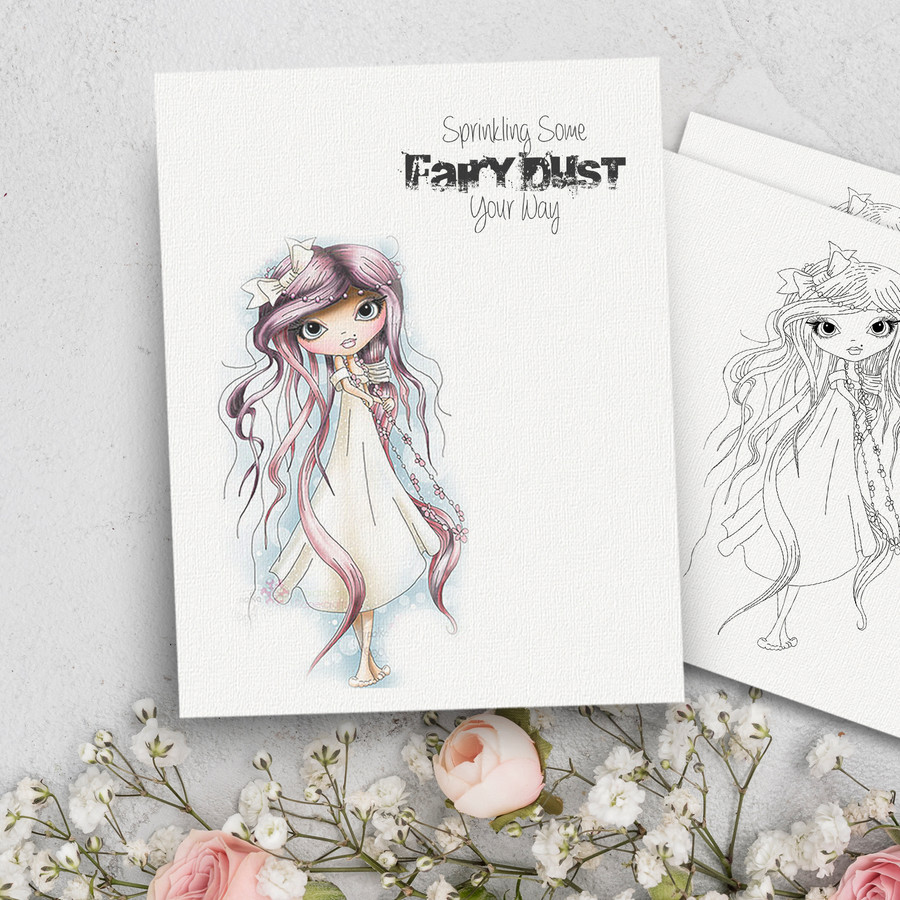 Octavia Thinking digital stamp download