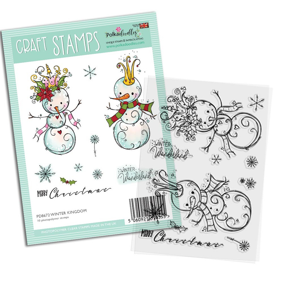 Winter Kingdom Snowmen - Christmas clear photopolymer stamp set