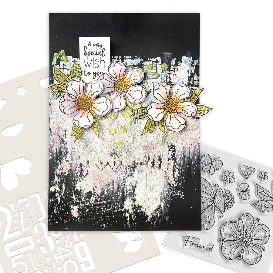 Funky Flower Friend - Funky Flowers Clear Stamp set