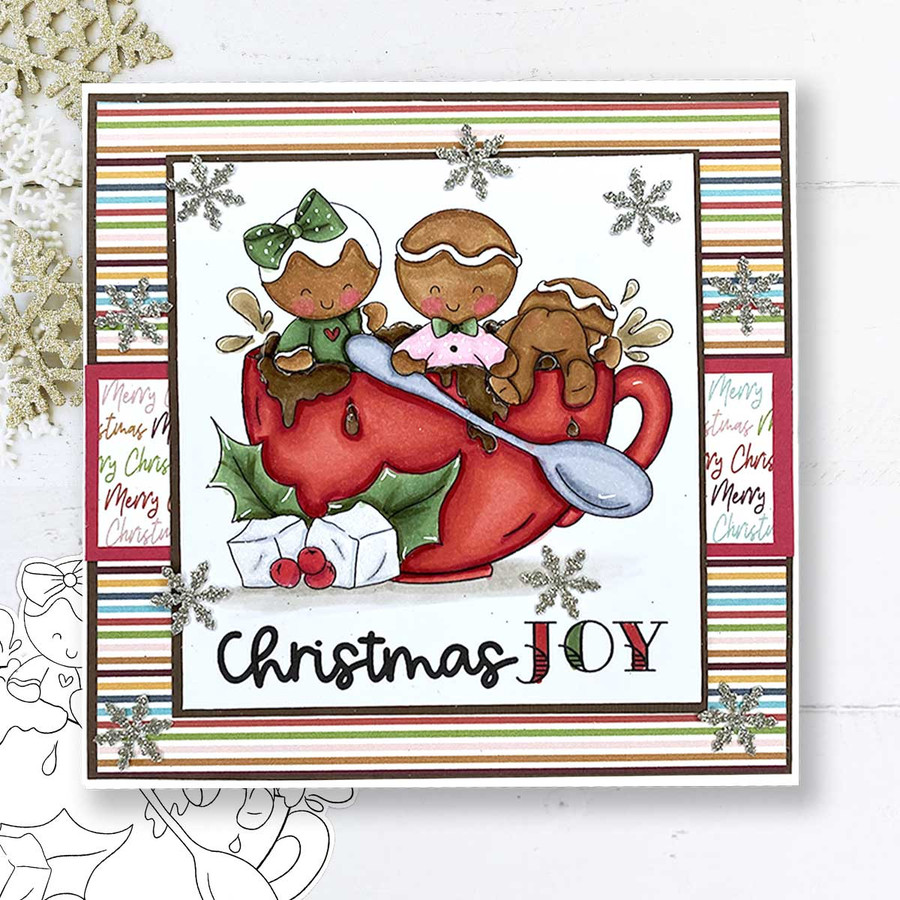 Gingerbread Holly  digital stamp BUNDLE - printable clipart  for cardmaking, craft, scrapbooking & stickers