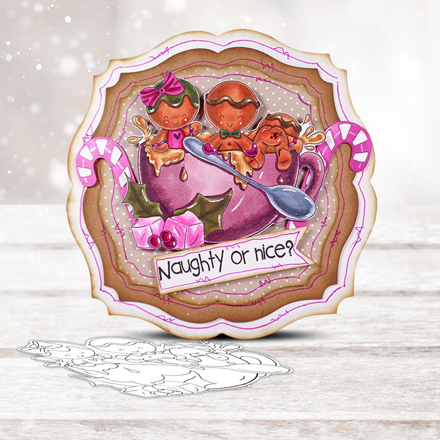 Gingerbread Holly Big Kahuna bundle - printable clipart  for cardmaking, craft, scrapbooking & stickers