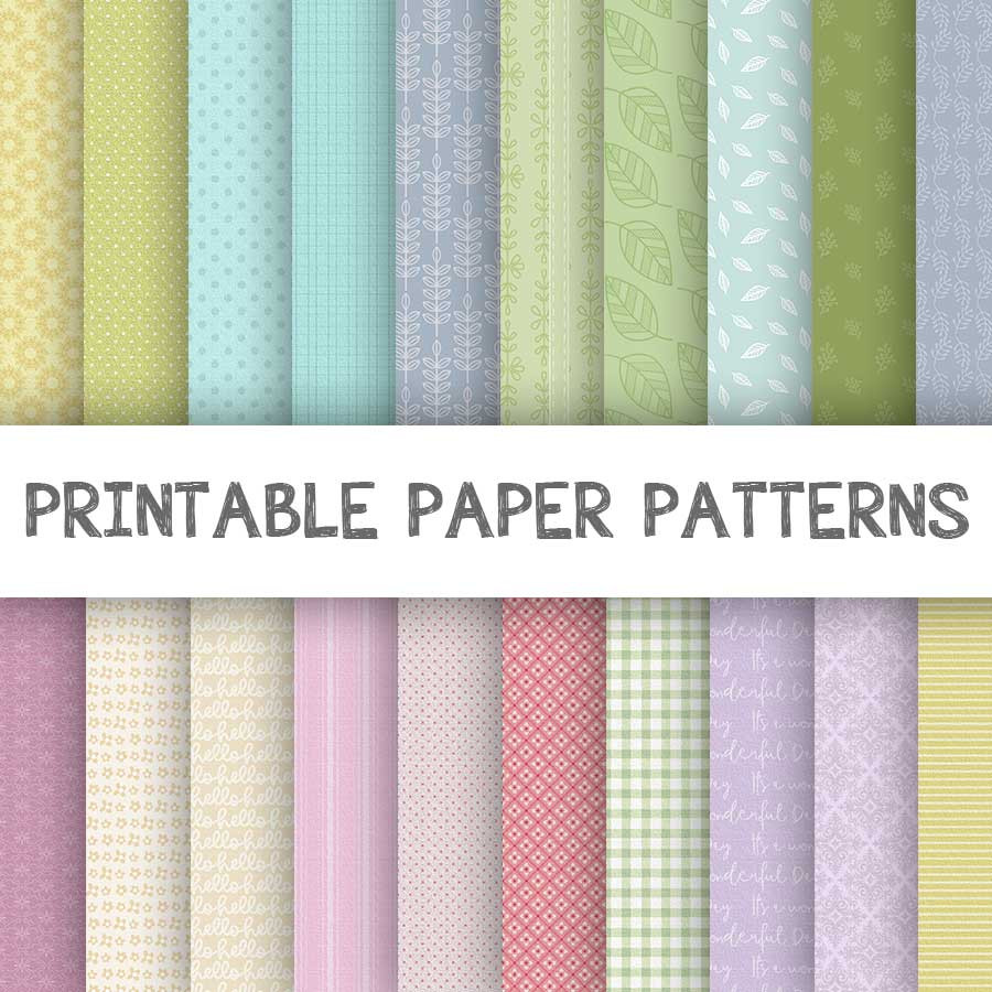 Blooming Lovely paper pattern, craft, card making digital stamp bundle