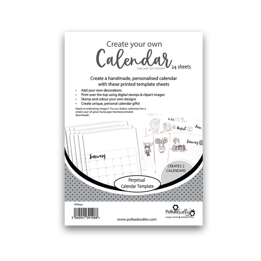 PD8734 DIY Calendar pack