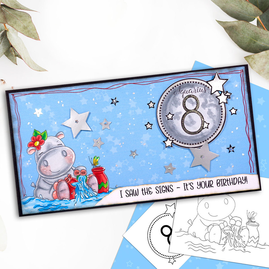 Zodiac USB - printable paper crafting collection