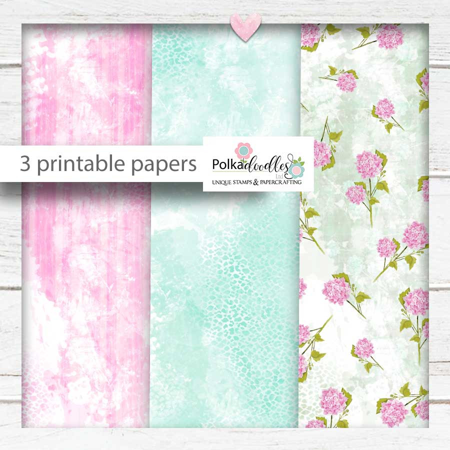 Dahlia Flower 2 -  printable craft digital stamp download, SVG, papers, greeting