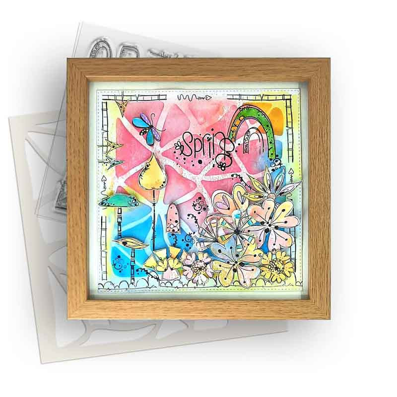 Rainbows  - Stamp Soup 27 Clear Photopolymer card making craft stamps