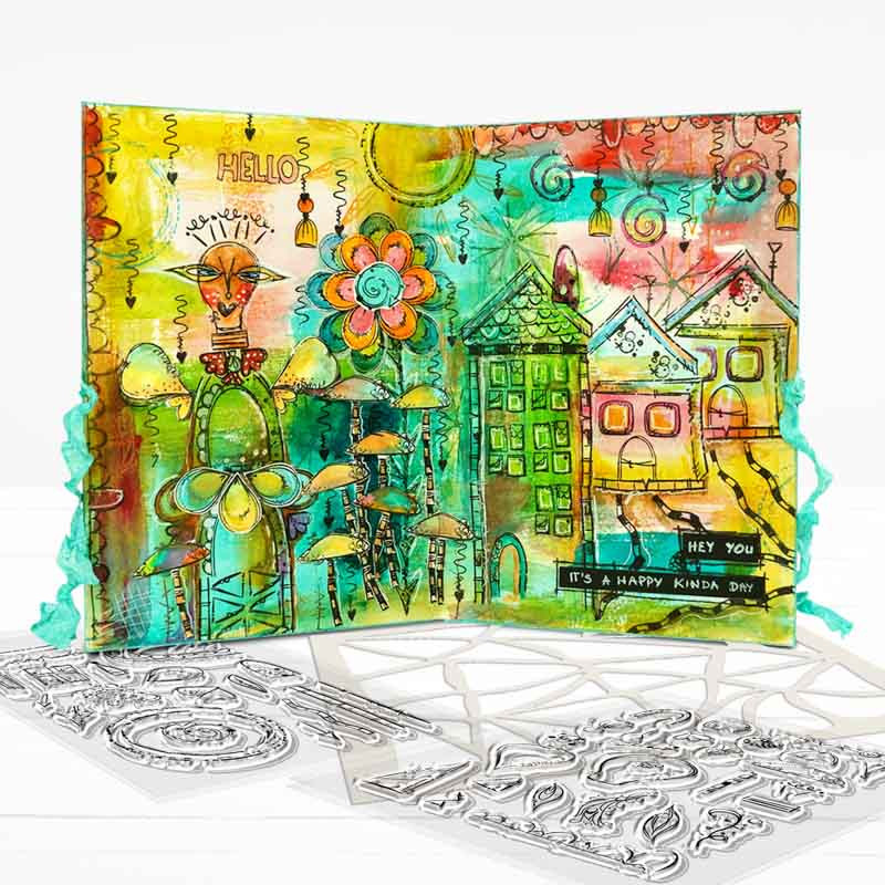 Rainbows  - Stamp Soup 27 Clear Photopolymer card making craft stamps