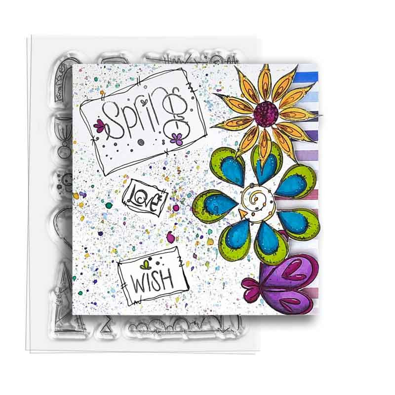 Flowers and Things - Stamp Soup 27 Clear Photopolymer stamps