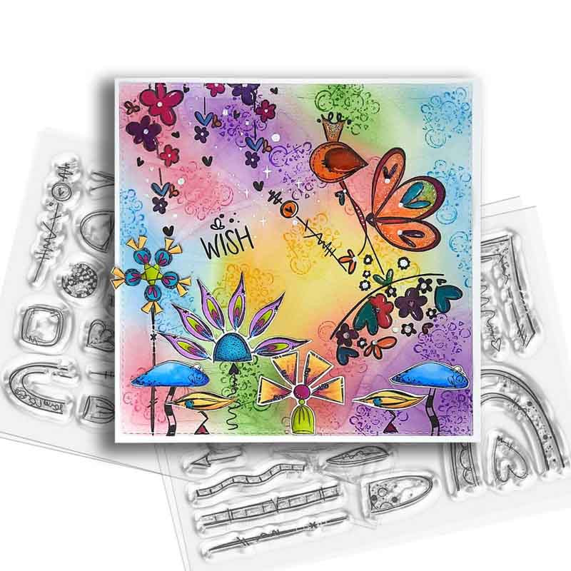 Flowers and Things - Stamp Soup 27 Clear Photopolymer stamps