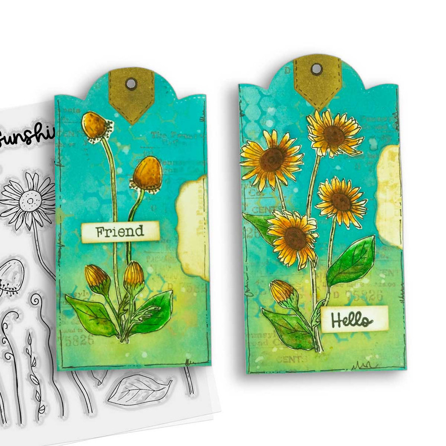 Wild Sunshine  clear craft card making stamps