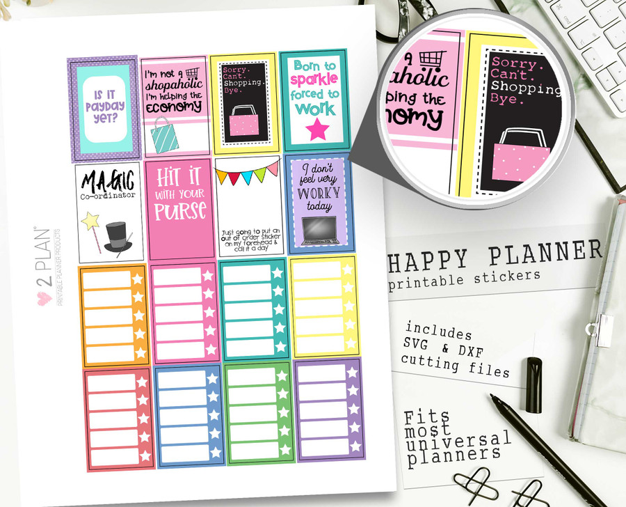 Wanda Cute printable Planner kit. Printable Planner Stickers, Weekly Planner Kit Classic Happy Planner, Printable stickers, cardmaking & crafts