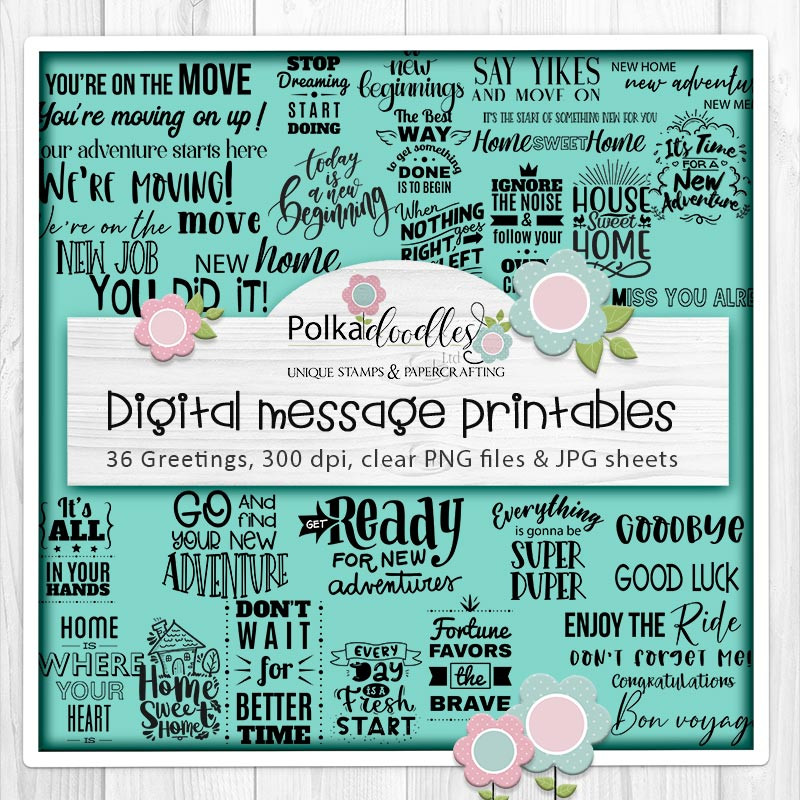 DLPD9495 home new job moving sentiment quotes printable stamp card making craft scrapbooking