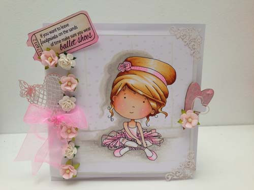 Ballerina digital stamp download