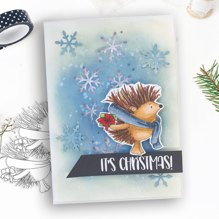 USB version - Pickles Hedgehog printable stamp craft card making digital stamps - USB bundle