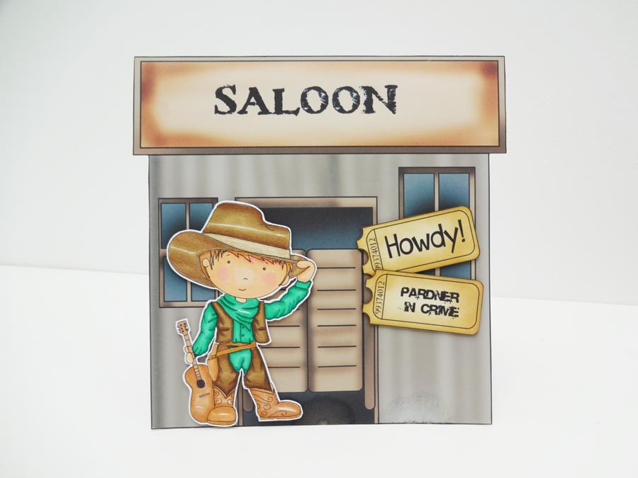 Cowboy digital stamp download