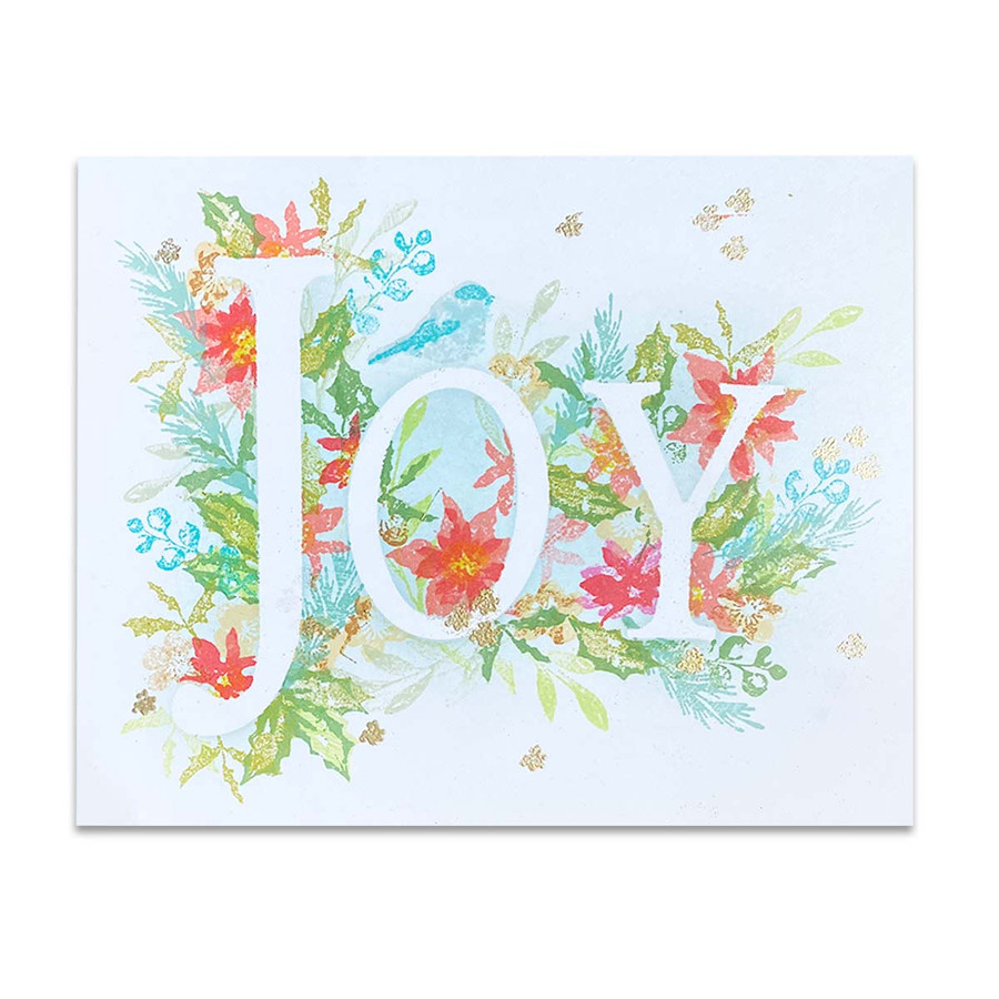 Winter Botanicals Layering Card making Craft clear Stamps