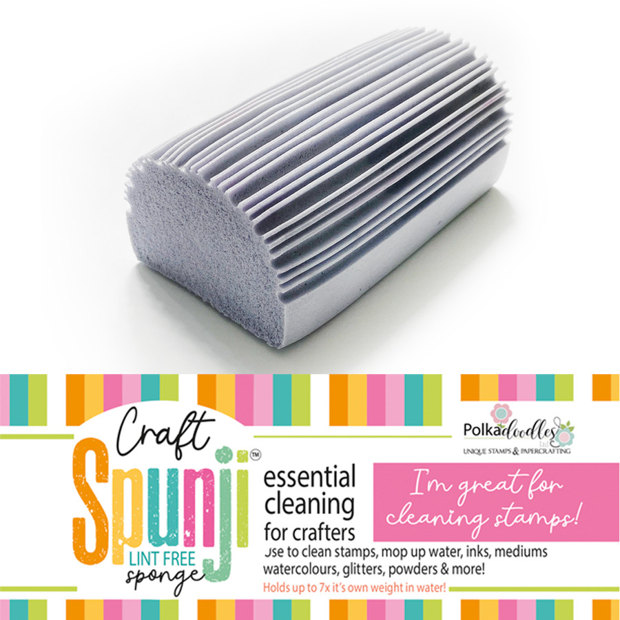 Polkadoodles Craft Spunji lint free cleaning SPONGE for card making and crafting