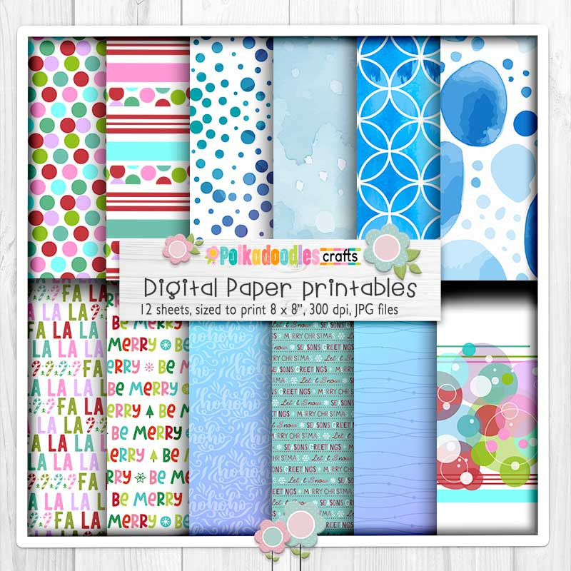 Theo Penguin Winter Snow Days BIG KAHUNA download bundle - digital stamps, clipart printables, card making, craft, sticker, junk journal, scrapbooking.