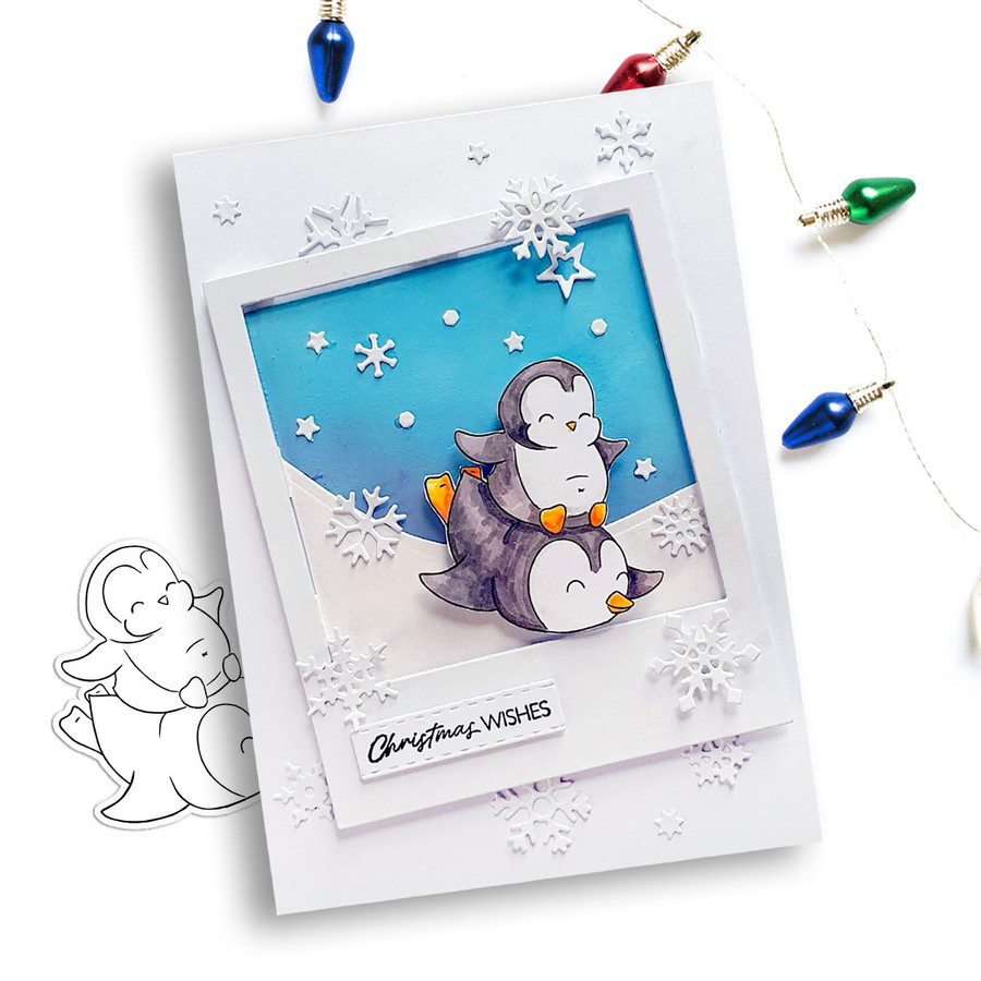 Theo Penguin Winter Snow Days BIG KAHUNA download bundle - digital stamps, clipart printables, card making, craft, sticker, junk journal, scrapbooking.