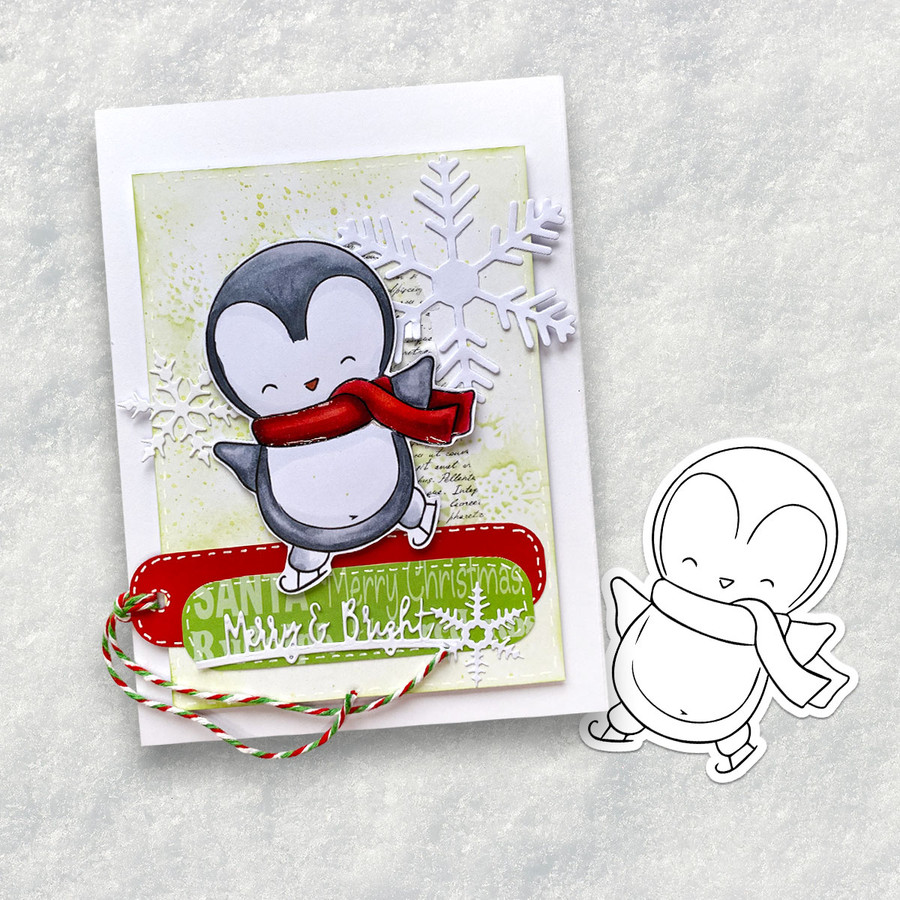 Theo Penguin Winter Snow Days BIG KAHUNA download bundle - digital stamps, clipart printables, card making, craft, sticker, junk journal, scrapbooking.