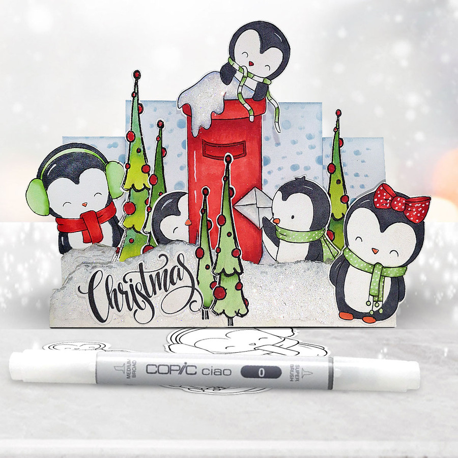 Theo Penguin Winter Snow Days BIG KAHUNA download bundle - digital stamps, clipart printables, card making, craft, sticker, junk journal, scrapbooking.