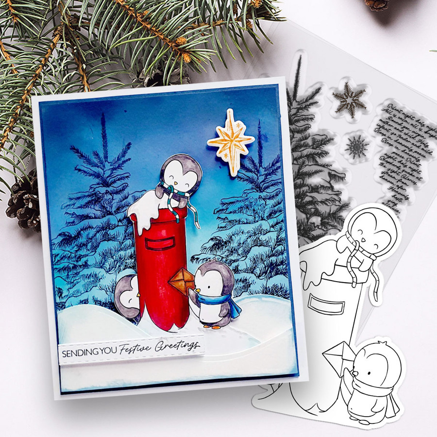 Theo Penguin Winter Snow Days BIG KAHUNA download bundle - digital stamps, clipart printables, card making, craft, sticker, junk journal, scrapbooking.