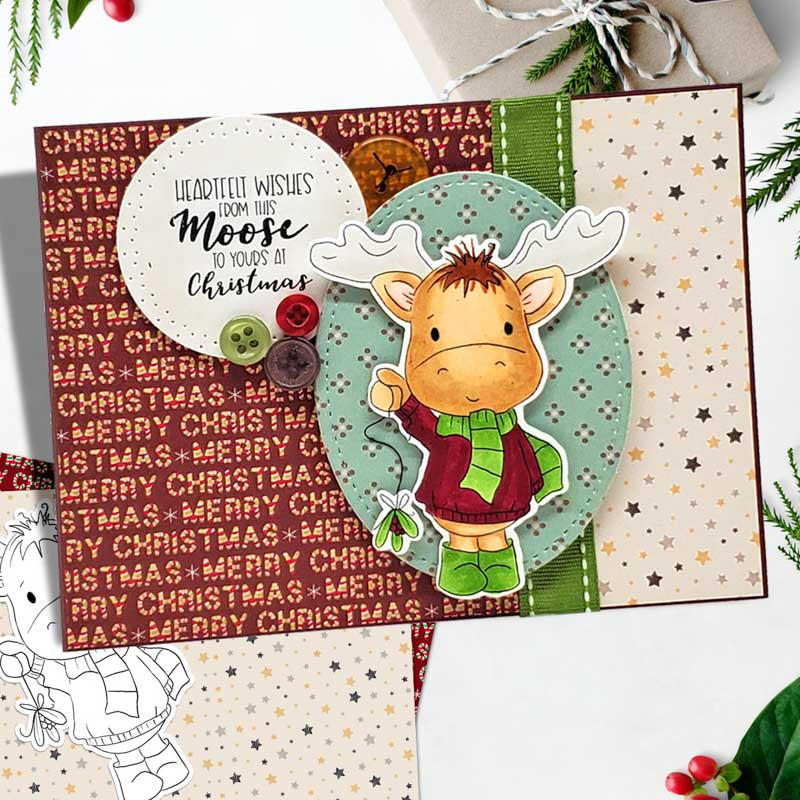 Elvis Wesley Moose - VIP XXL Edition printable downloads for card making and crafts, cute printable stamps, clipart printable planner stickers