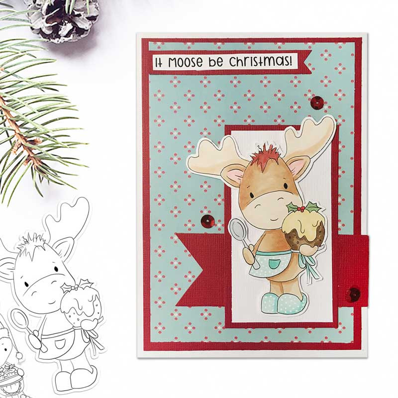 Elvis Wesley Moose - VIP XXL Edition printable downloads for card making and crafts, cute printable stamps, clipart printable planner stickers
