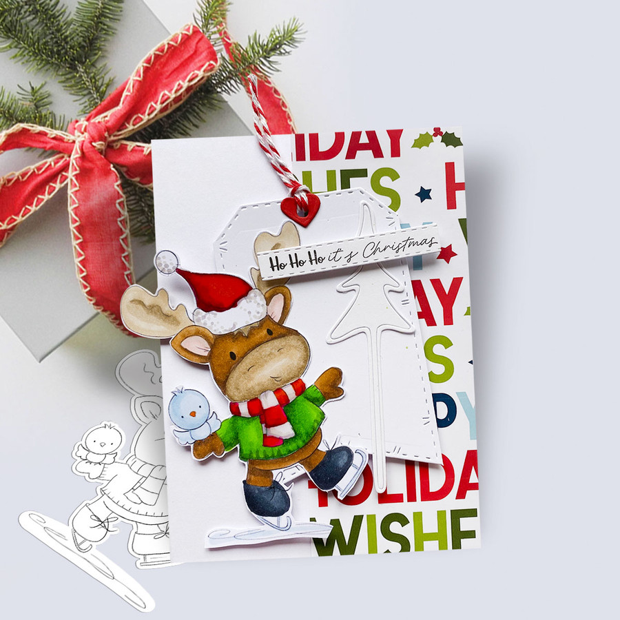 Elvis Wesley Moose - VIP XXL Edition printable downloads for card making and crafts, cute printable stamps, clipart printable planner stickers