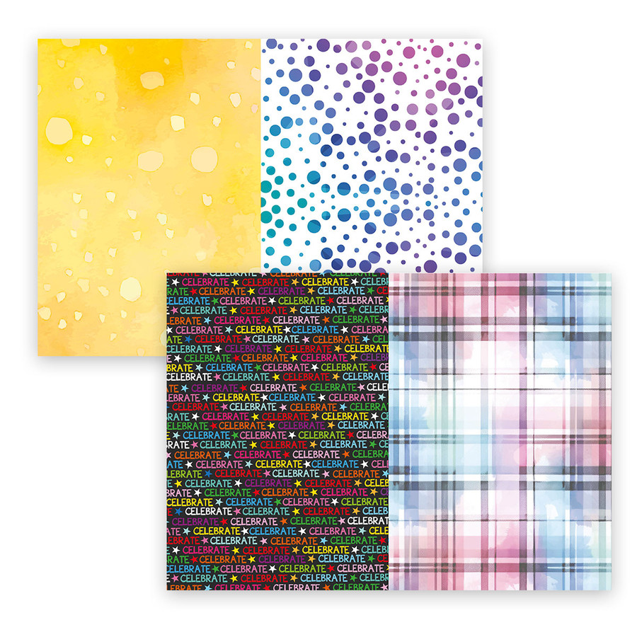 Birthday Celebration A4/8.5 x 11" paper pack for card making, craft, scrapbooking