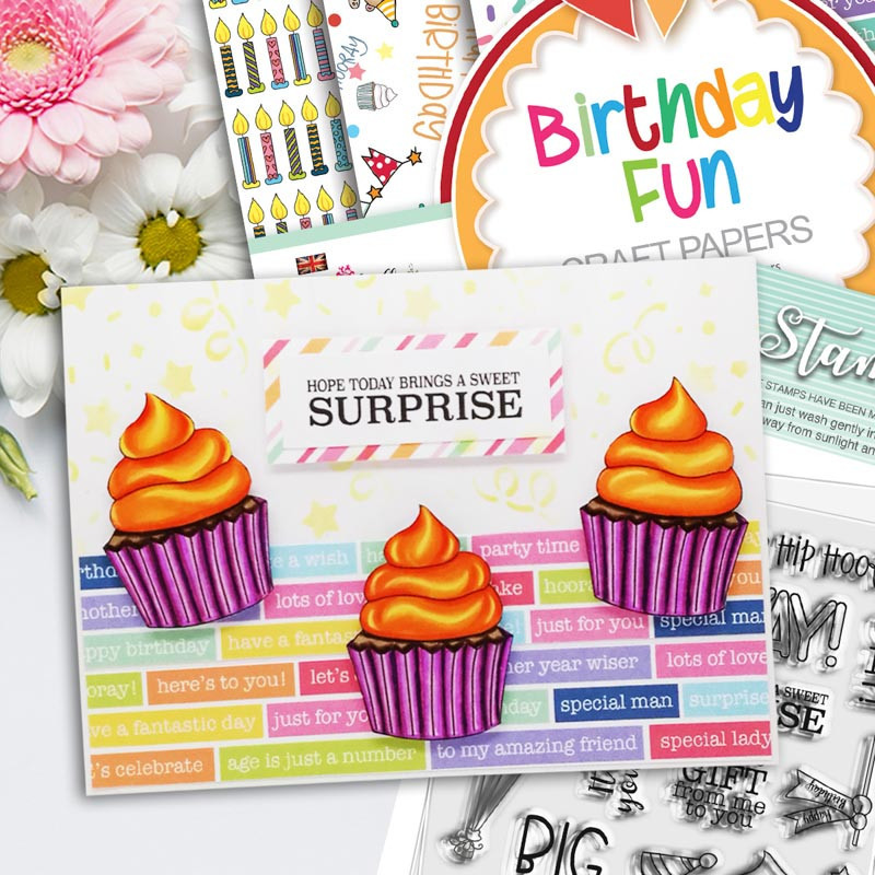 Birthday Fun 6 x 6" paper pack for scrapbooking, card making, crafting