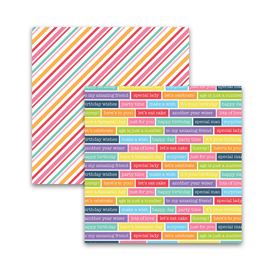 Birthday Fun 6 x 6" paper pack for scrapbooking, card making, crafting
