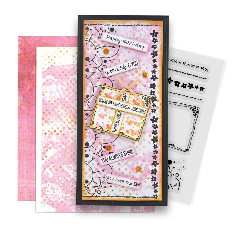 Awesome Greetings stamps for card making, craft, scrapbooking