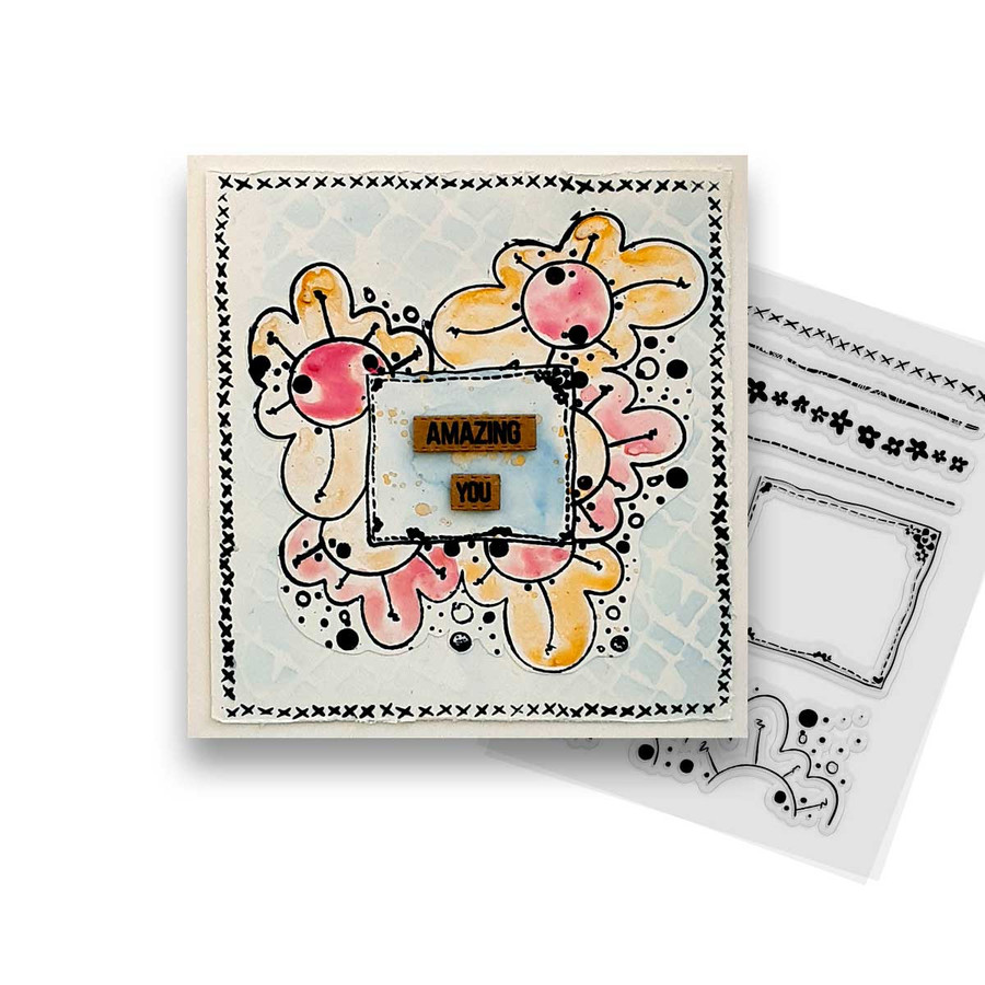Awesome Greetings stamps for card making, craft, scrapbooking