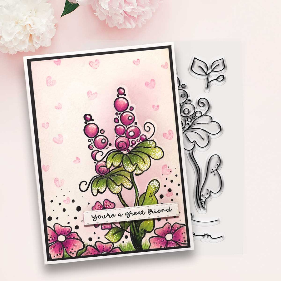 Friend in Bloom stamps for card making, craft, scrapbooking