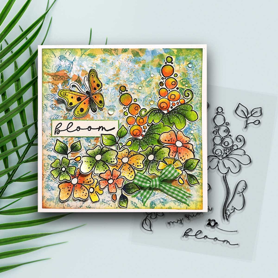 Friend in Bloom stamps for card making, craft, scrapbooking