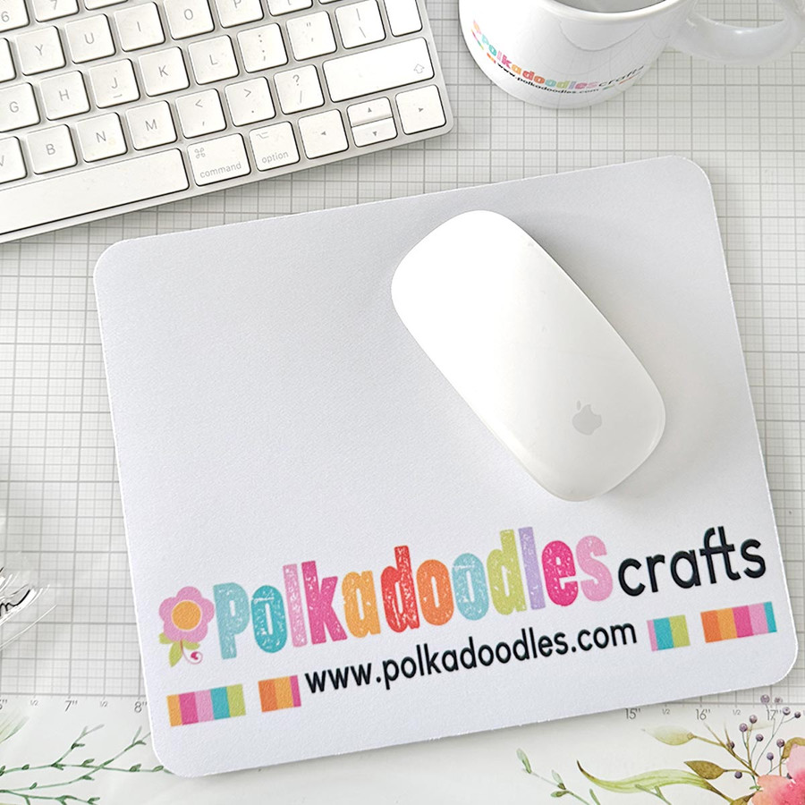 Polkadoodles Branded Mouse Mat – A Must-Have for Every Polkadoodles crafting fan that has everything!