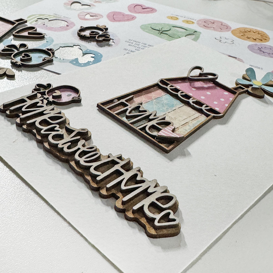 Home Sweet Home  MDF Woodies DIY embellishments - 29 pcs
