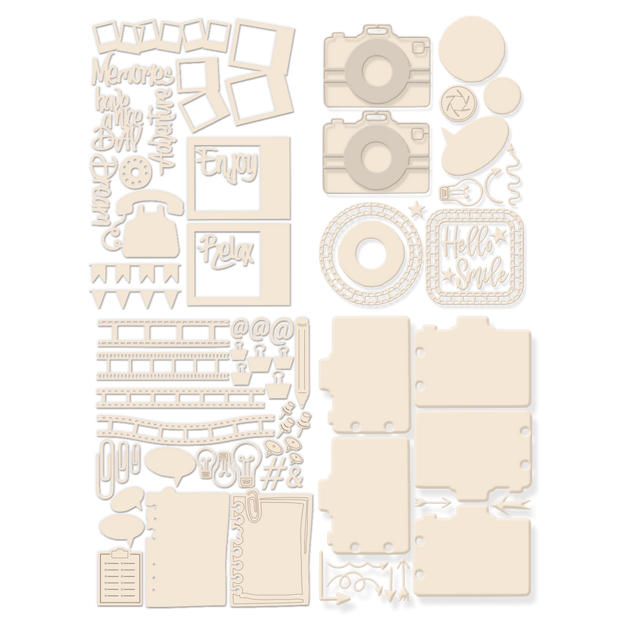Do Small Things with Love Bundle - 142 pcs for card making, crafting, and scrapbooking.