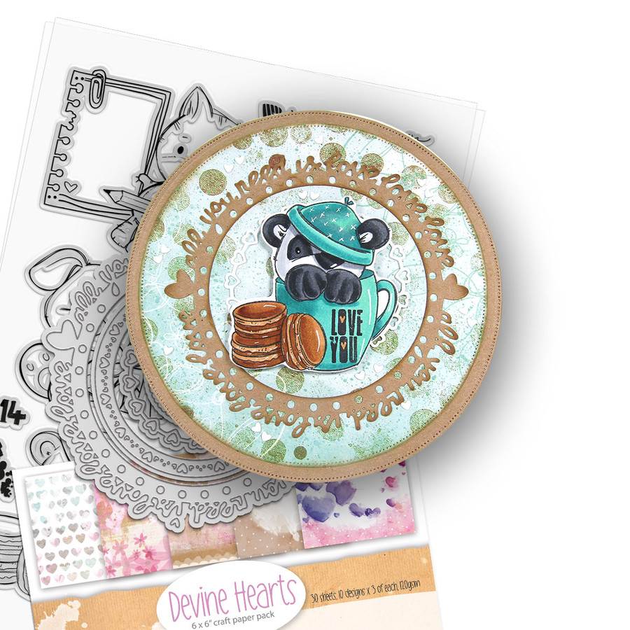 Do small things with Love - 15 outline dies for card making, craft, scrapbooking
