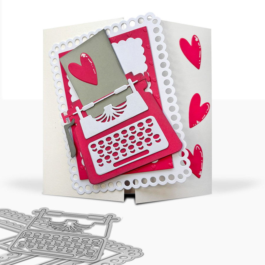 Scallop rectangles and tags die for card making, crafts, scrapbooking