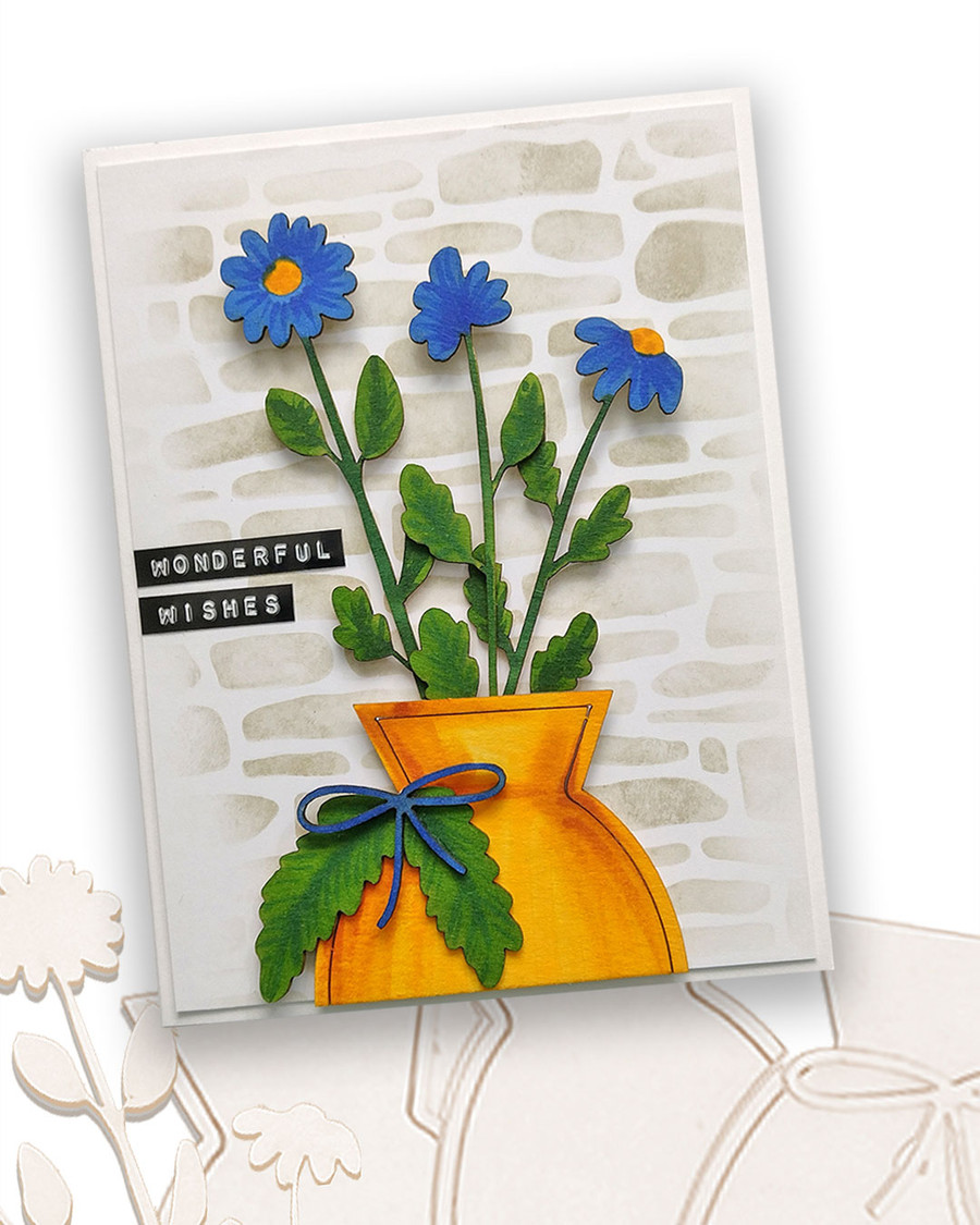 Brick/ Stone/ Wall stencil (A5/6 x 8") for card making, crafts, scrapbooking
