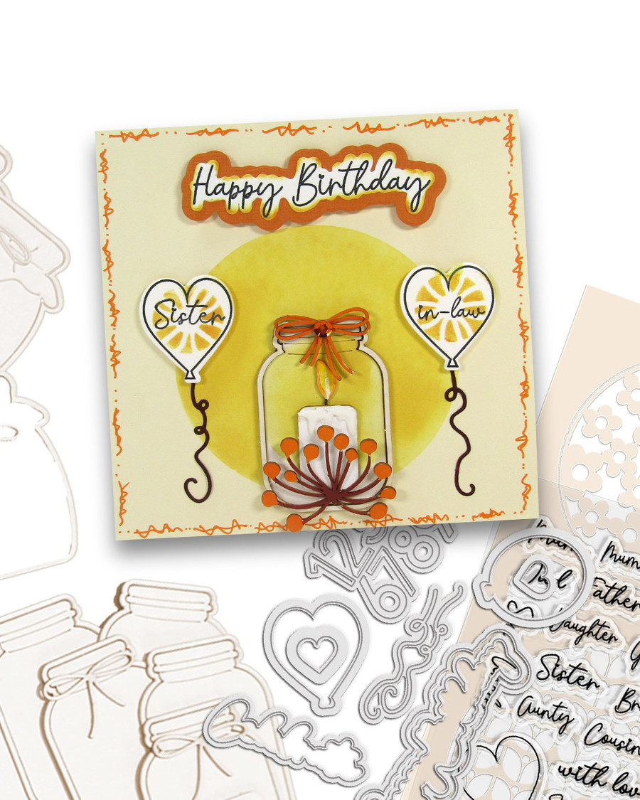 Pretty Jars & Vases (50 pcs) chipboard shapes/embellishments for card making, craft, scrapbooking, mixed media