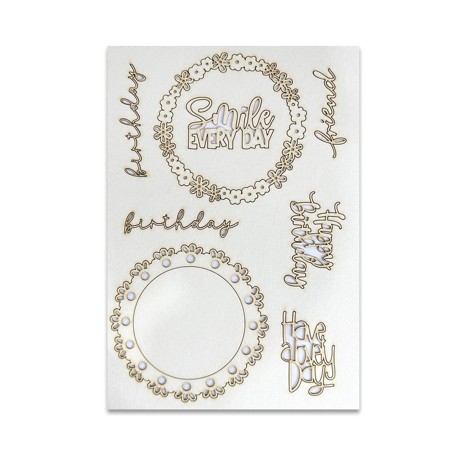 Pretty Frames, Jars, Botanicals, Borders BUNDLE Chipboard & MDF shapes/embellishments for card making, craft, scrapbooking, mixed media