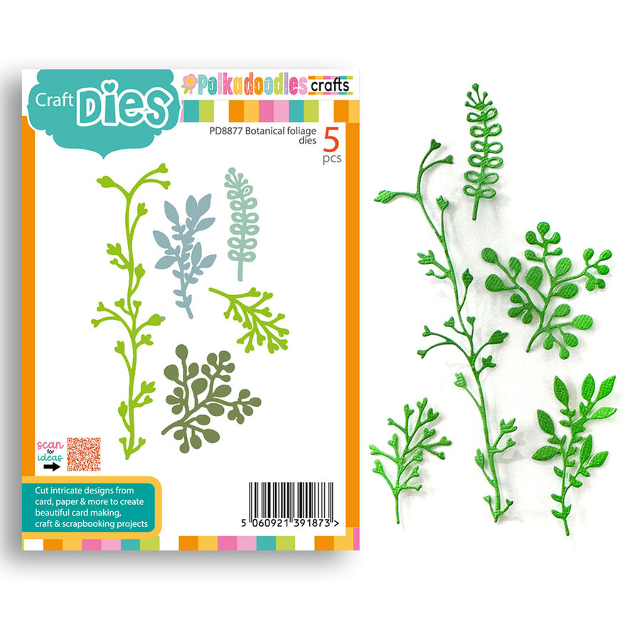 Botanical foliage die (A6/4 x 6")  for card making, craft, scrapbooking, mixed media