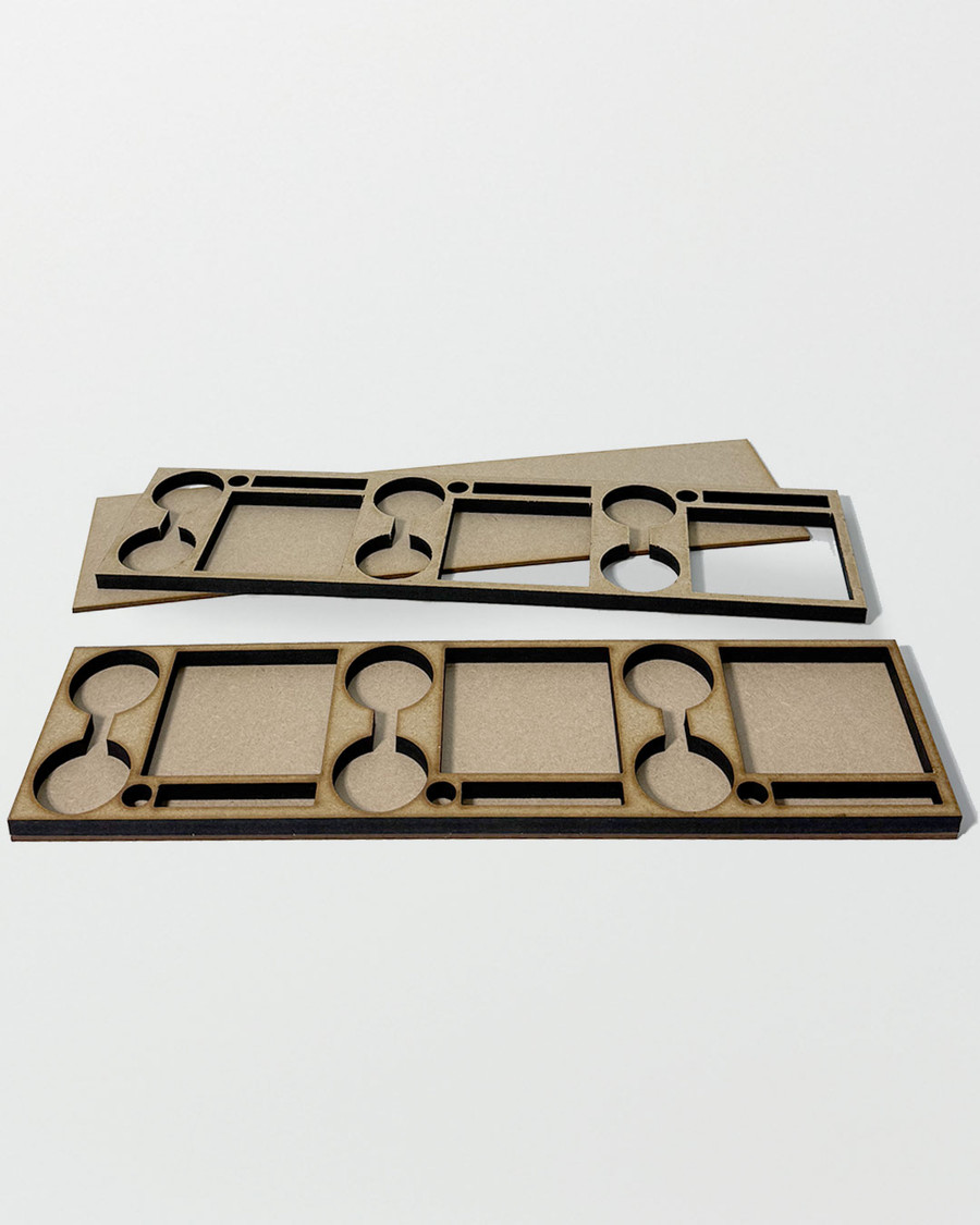 Distress Ink pad and Brush Holder Triple Whammy - MDF DIY kit, Card Making, Craft,  Scrapbooking