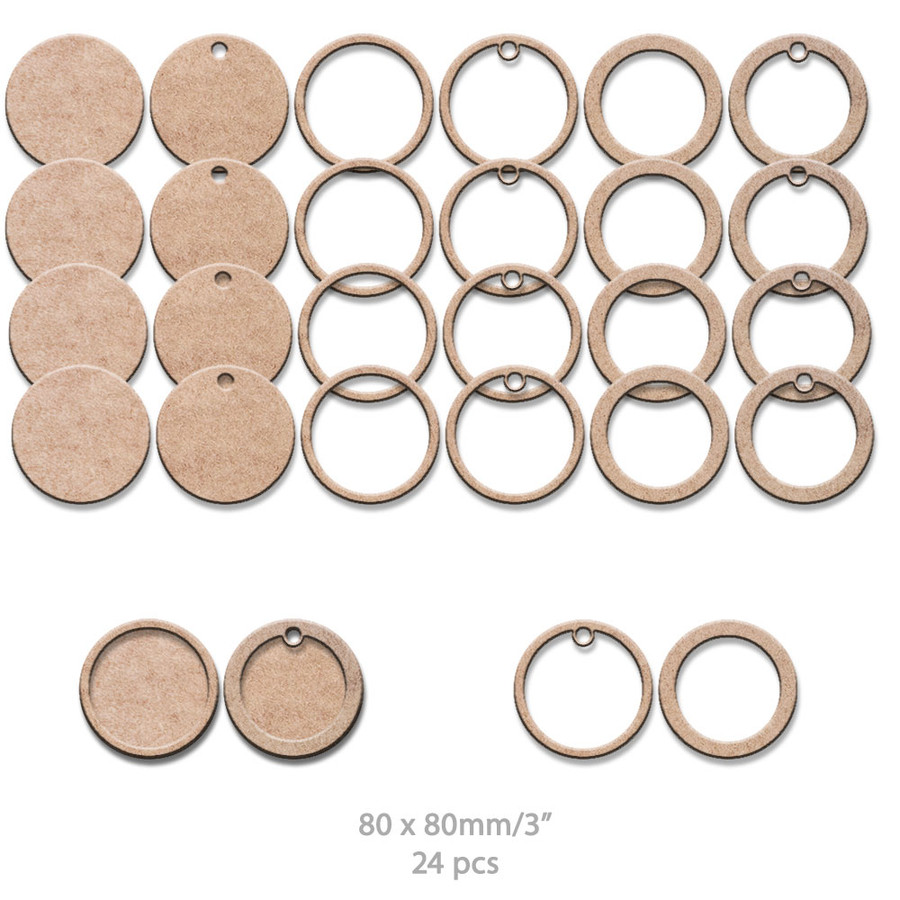 Wooden mdf  basic craft shapes, Circles and frames - Ideal for altered art, crafts, card making, scrapbooking, DIY Decorations, Tags, home decor