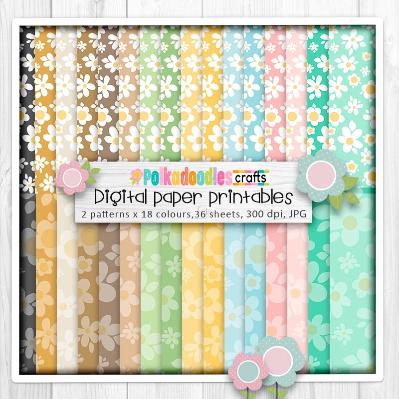 Bee Buzzy printable paper patterns junk journal, card making, crafting, digital scrapbook, DIY stationery.
